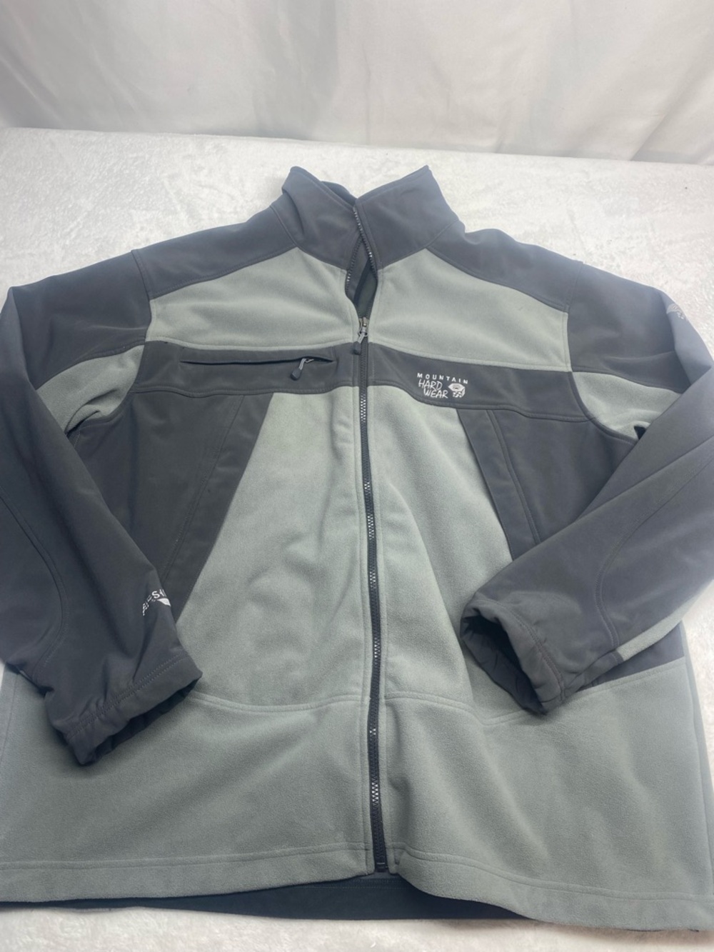 Mountain Hardwear Airshield Elite Fleece Lined Softshell Gray Jacket Men's Xxl